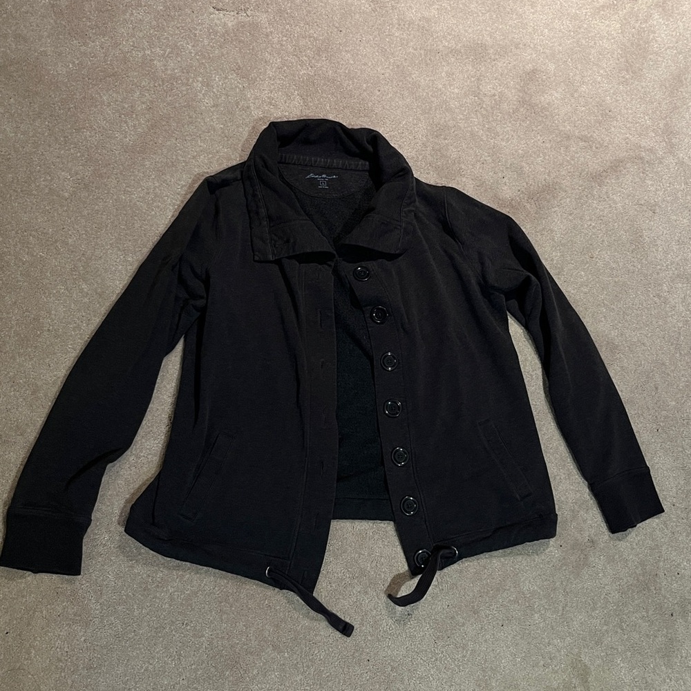 Eddie Bauer Charcoal Button Up Jacket